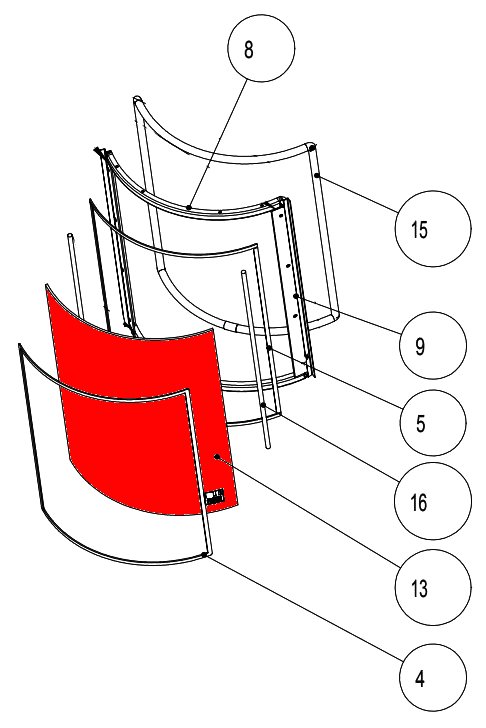 Austroflamm Pi glas midten