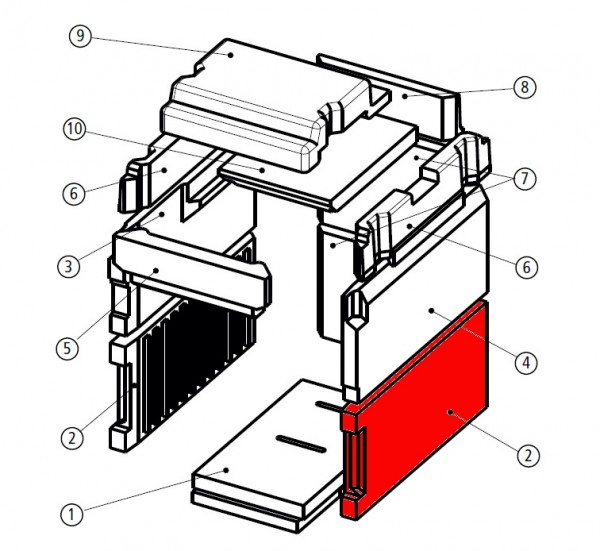 Leda Rubin K18 pietra laterale a destra in basso Leda Rubin K18 pietra laterale a destra in basso