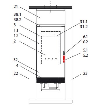 Wodtke KK 50-10 RW dørhåndtag A Wodtke KK 50-10 RW dørhåndtag A