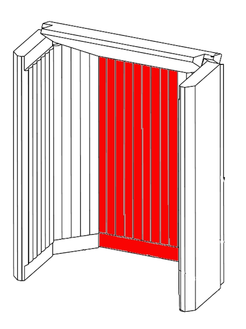 Romotop Lugo cegła tylnej ściany Romotop Lugo cegła tylnej ściany