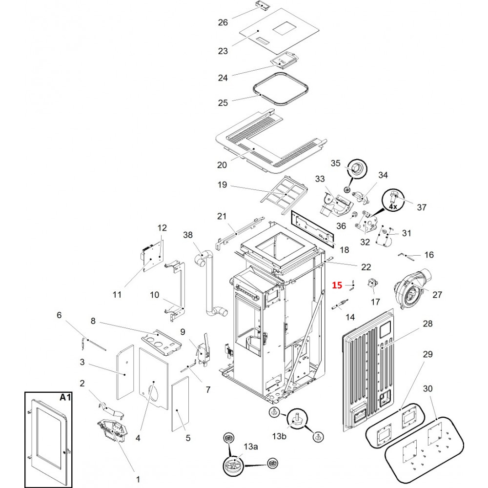 Haas-Sohn Pallazza III RLU-PGI 520.08 Kamertemperatuur sensor