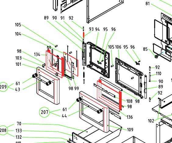Wamsler K185F/A Deurveer Wamsler K185F/A Deurveer