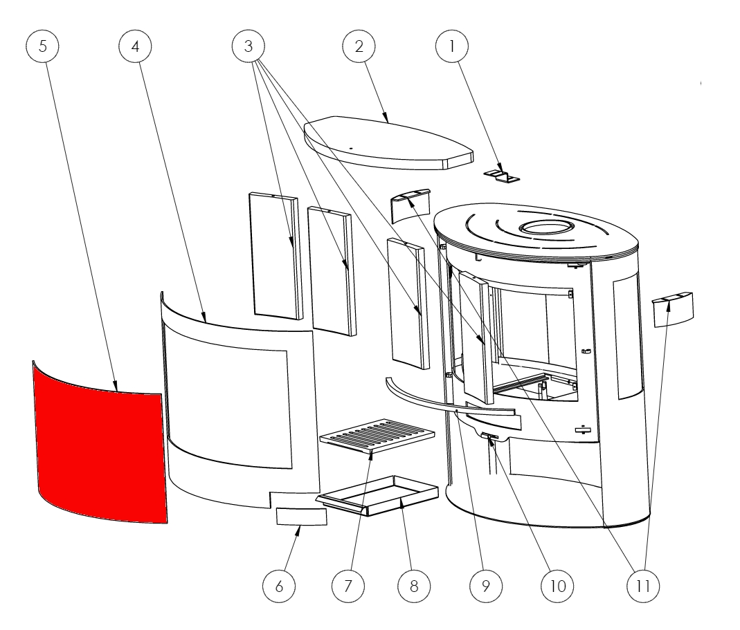 Panadero Iris glas Panadero Iris glas