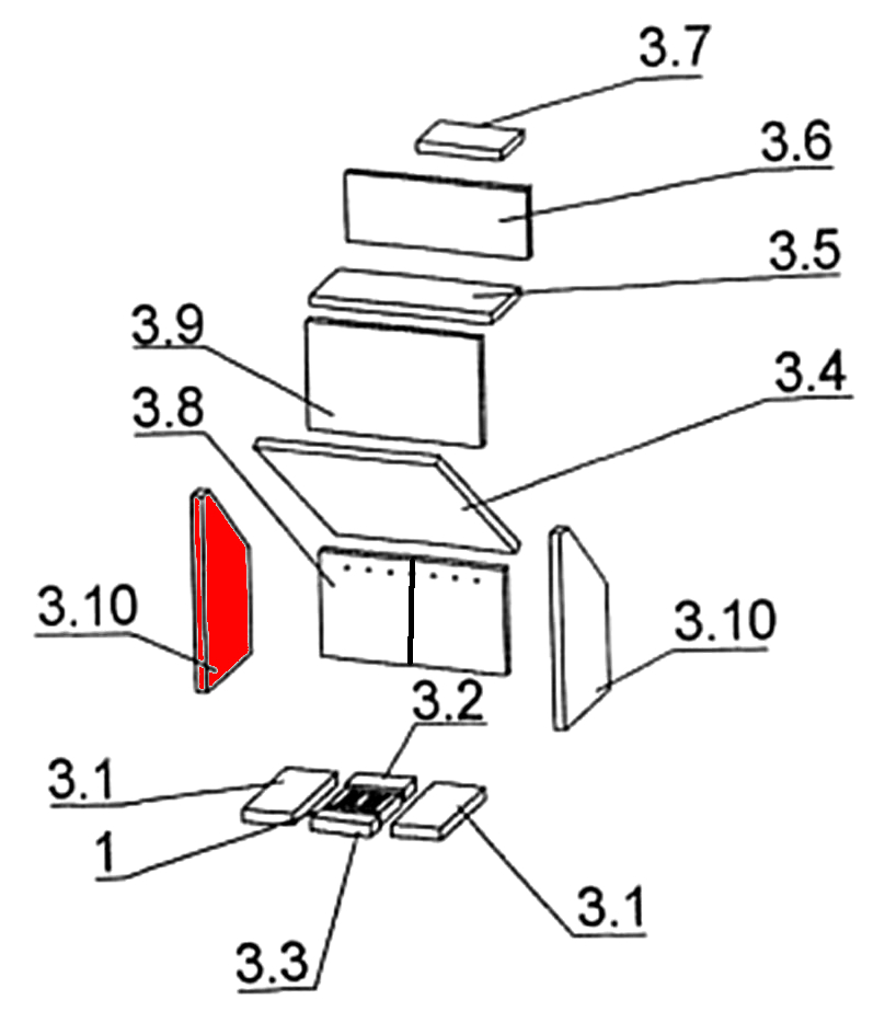 Oranier Skagen Zijsteen links B Oranier Skagen Zijsteen links B