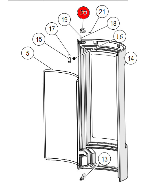 Lotus Prestige M verrouillage haut porte de chambre de combustion Lotus Prestige M verrouillage haut porte de chambre de combustion