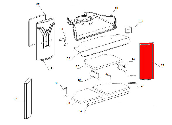 La Nordica Tahiti pietra laterale a destra