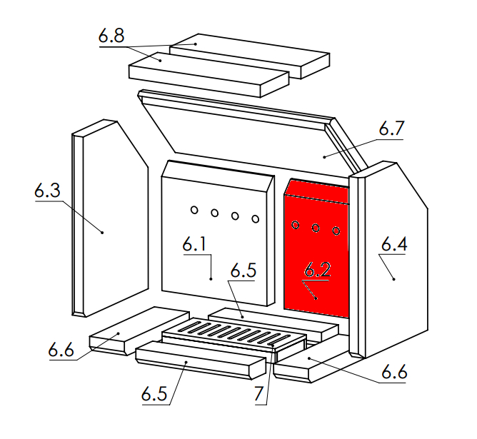 Elite Inda Rückwandstein rechts