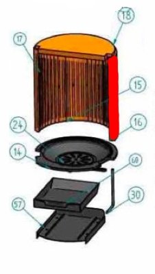 Oranier Arena Seitenstein rechts stehender Feuerraumstein Oranier Arena Seitenstein rechts stehender Feuerraumstein