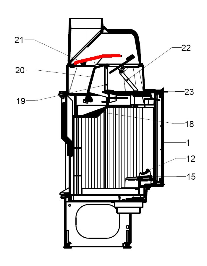 Leda Karat 510 D røgvenderplade oven B