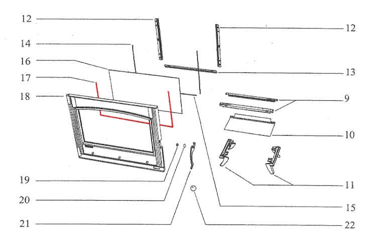 Supra Alsace guarnizione per vetro Supra Alsace guarnizione per vetro