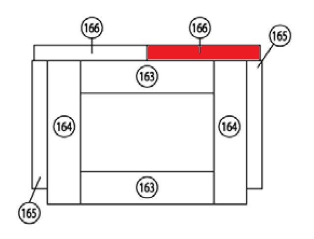 Haas+Sohn Vaasa 1 274.15 Rückwandstein rechts Feuerraumstein Haas+Sohn Vaasa 1 274.15 Rückwandstein rechts Feuerraumstein