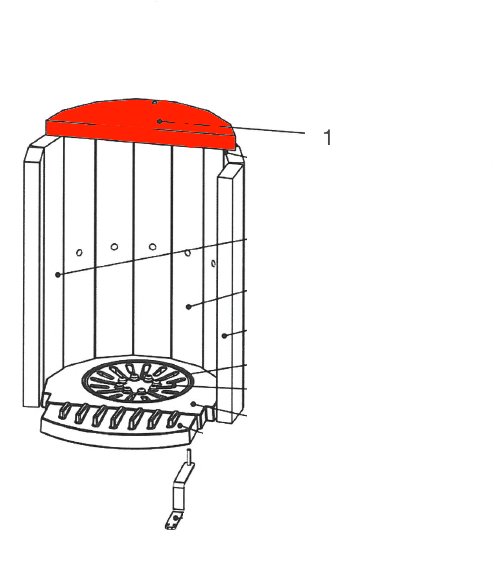 Drooff Mendolo røgvenderplade nede B