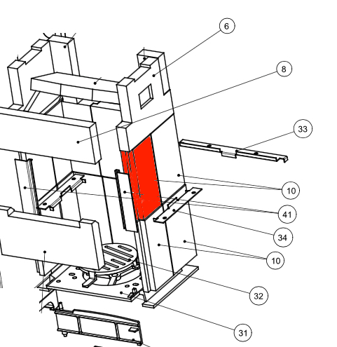 Wamsler type 10985 RH 8F pierre latérale droit milieu avant Wamsler type 10985 RH 8F pierre latérale droit milieu avant