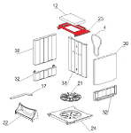 La Nordica Ester fixation déflecteur C La Nordica Ester fixation déflecteur C