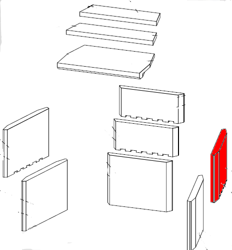 Fireplace Denver Zijsteen rechts boven Fireplace Denver Zijsteen rechts boven