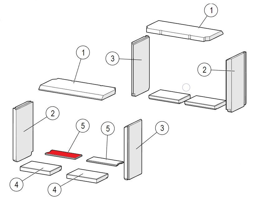 Lotus H570 T Bodemsteen links midden Lotus H570 T Bodemsteen links midden
