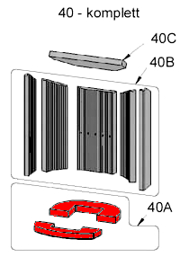 Oranier Arktis 5 Bodenstein Set B Explosionszeichnung Oranier Arktis 5 Bodenstein Set B Explosionszeichnung