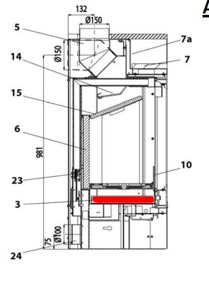 Haas+Sohn Bilbao 327.15 bac à cendres Haas+Sohn Bilbao 327.15 bac à cendres