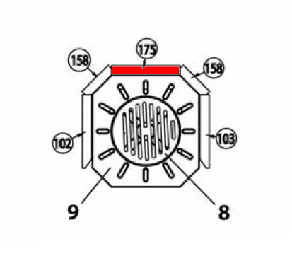 Haas+Sohn Breisgau 172.17 Rückwandstein Feuerraumstein Haas+Sohn Breisgau 172.17 Rückwandstein Feuerraumstein