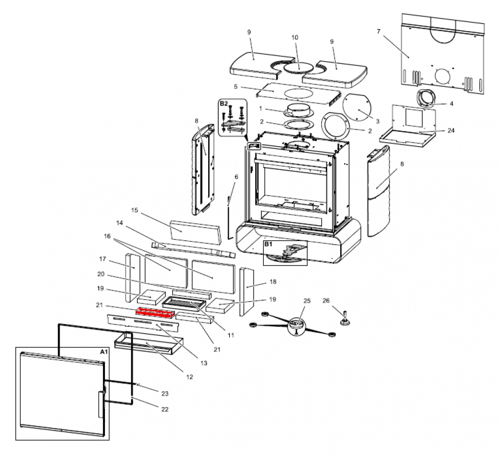 Haas-Sohn Kensington easy 347.15 bundsten foran venstre