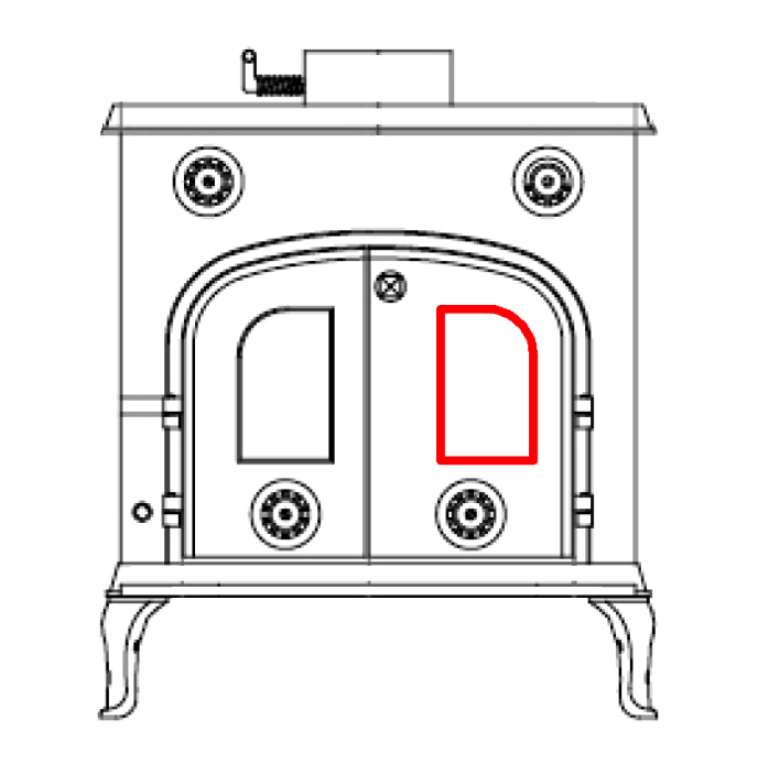 Globe Fire Eros II Scheibendichtung rechts Dichtschnur Globe Fire Eros II Scheibendichtung rechts Dichtschnur