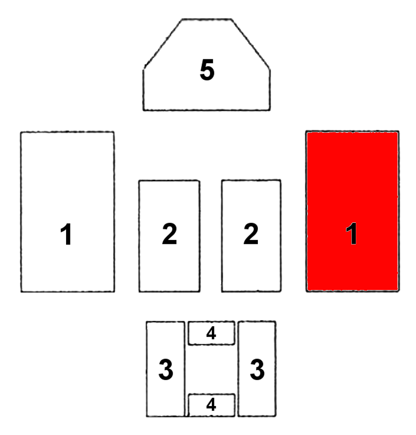 Oranier Bohemia Zijsteen rechts A Oranier Bohemia Zijsteen rechts A