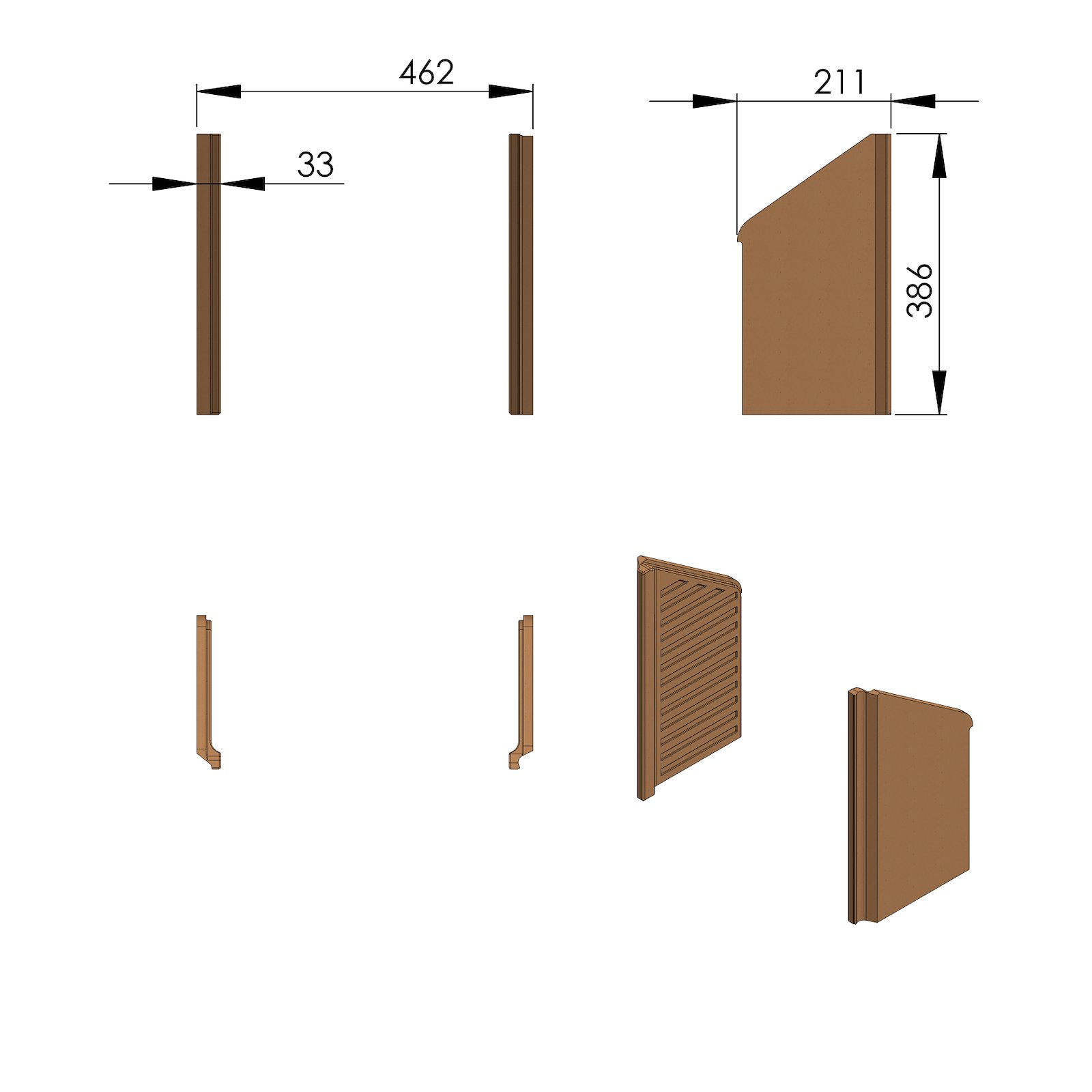 Termatech TT80 pierre latérale kit B