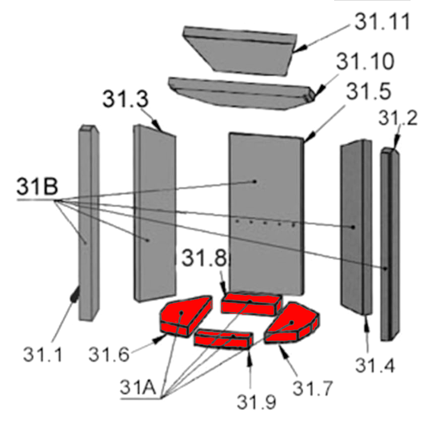 Oranier Pori 5 Bodemsteen Set C Oranier Pori 5 Bodemsteen Set C