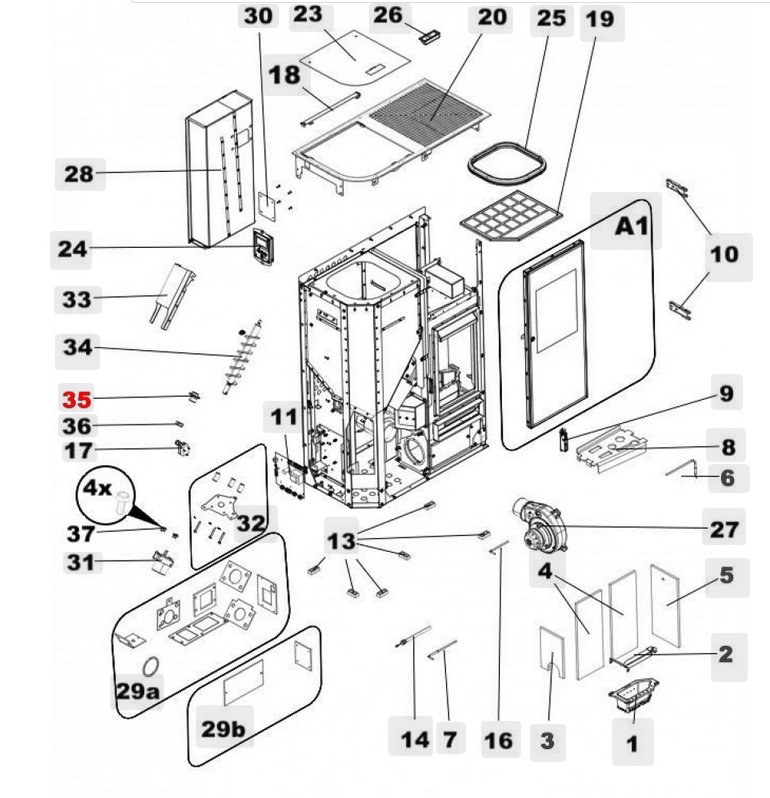Haas+Sohn HSP 8 Home 445.08 Schneckenlager unten Haas+Sohn HSP 8 Home 445.08 Schneckenlager unten