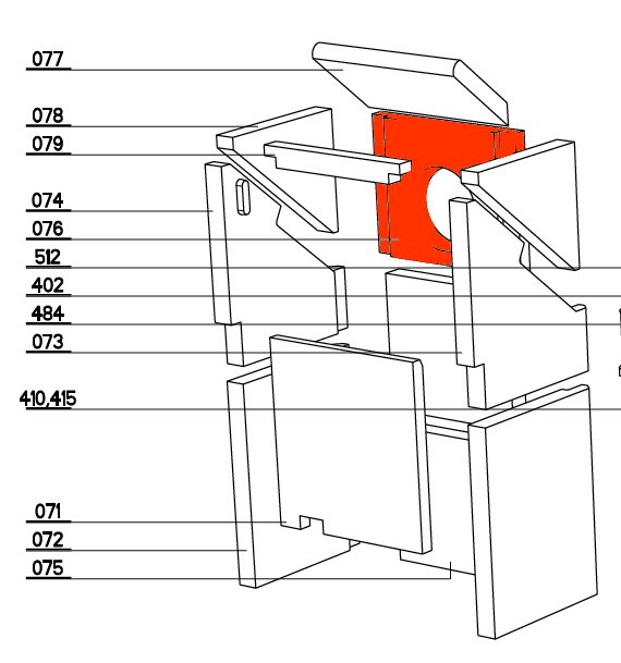 Thorma Kerpen pierre de plaque arrière haut Thorma Kerpen pierre de plaque arrière haut