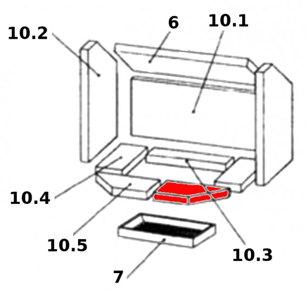 Oranier Fjord 8 Bodemsteen voorkant rechts D Oranier Fjord 8 Bodemsteen voorkant rechts D