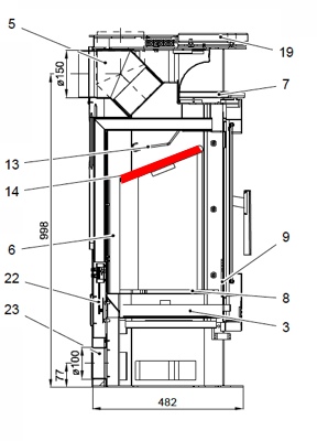 Haas+Sohn Eifel II 230.17 Zugumlenkung unten Prallplatte