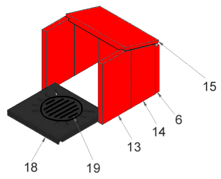 Justus Alamo rivestimento focolare B Justus Alamo rivestimento focolare B