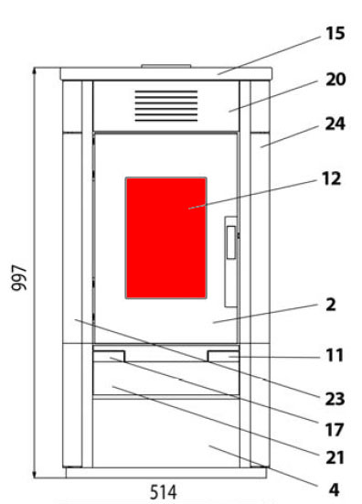 Haas-Sohn Javus 201.14 szyba wziernika