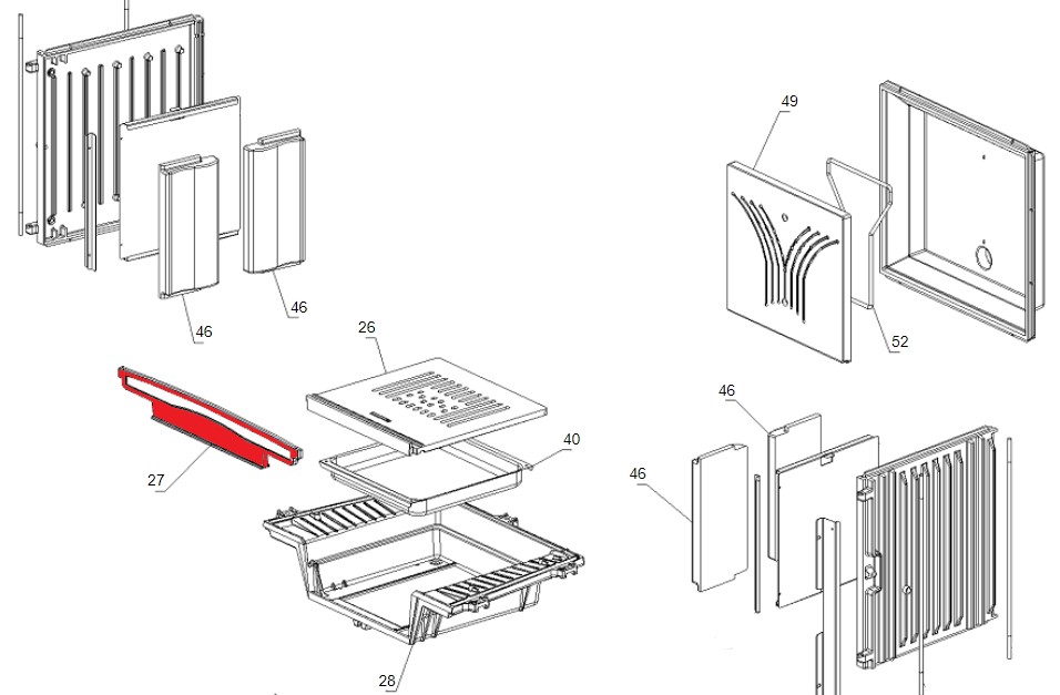 La Nordica Focolare 70 Piano Evo Crystal ruszt stojący