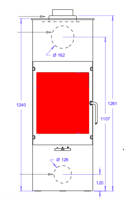 Attika Pilar Classic 3 Sichtscheibe Glasscheibe Attika Pilar Classic 3 Sichtscheibe Glasscheibe