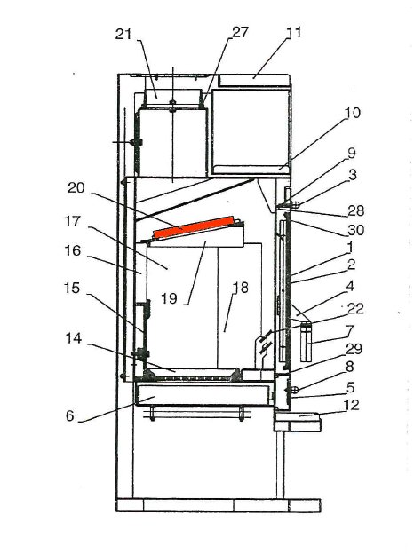 Fireplace Caribic NS moduł zmiany kierunku ciągu