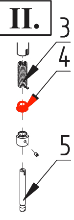 Fireplace Atlantis element dystansowy na dole drzwi komory paleniskowej, zawias Fireplace Atlantis element dystansowy na dole drzwi komory paleniskowej, zawias