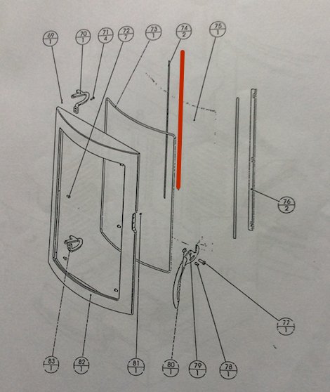 Austroflamm Irony XS glashouder links