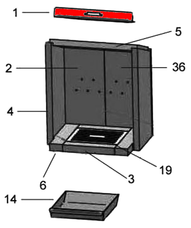 Justus Reno Soft røgvenderplade oven B Justus Reno Soft røgvenderplade oven B
