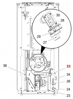 Haas-Sohn Pelletto II 434.08 czujnik temperatury