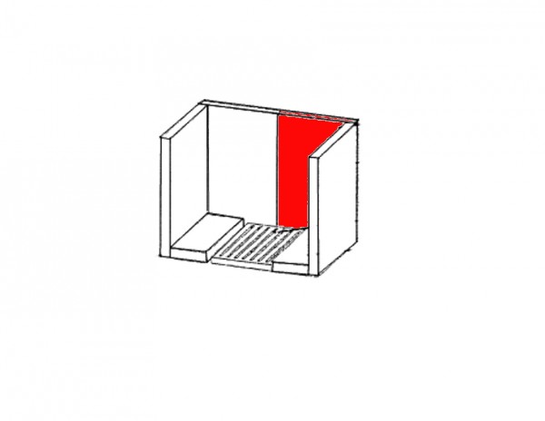 Caminos Odin cegła tylnej ściany z prawej strony Caminos Odin cegła tylnej ściany z prawej strony