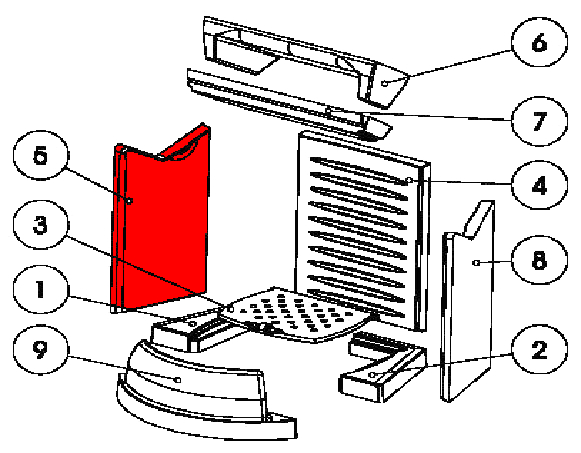 Austroflamm Luba sidesten venstre A Austroflamm Luba sidesten venstre A