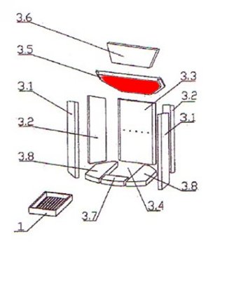 Justus Kaskade 8 røgvenderplade nede A Justus Kaskade 8 røgvenderplade nede A