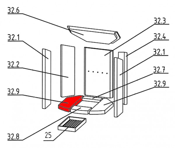 Justus Kaskade 8 Bodenstein links C Vermiculitestein Justus Kaskade 8 Bodenstein links C Vermiculitestein