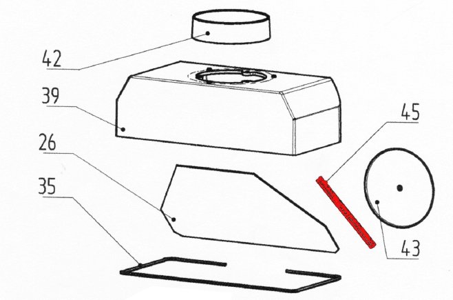 Wamsler Etna élément de fixation Wamsler Etna élément de fixation