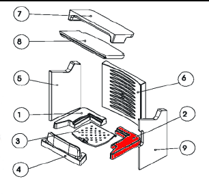 Austroflamm Solo cegła podłogowa z prawej strony Austroflamm Solo cegła podłogowa z prawej strony