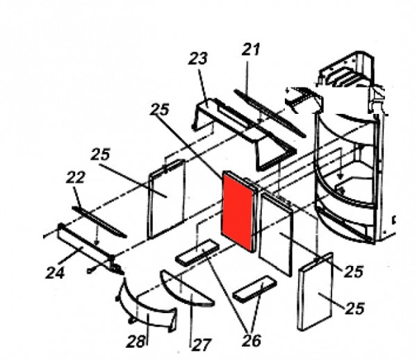 Austroflamm Amigo bagsten venstre Austroflamm Amigo bagsten venstre