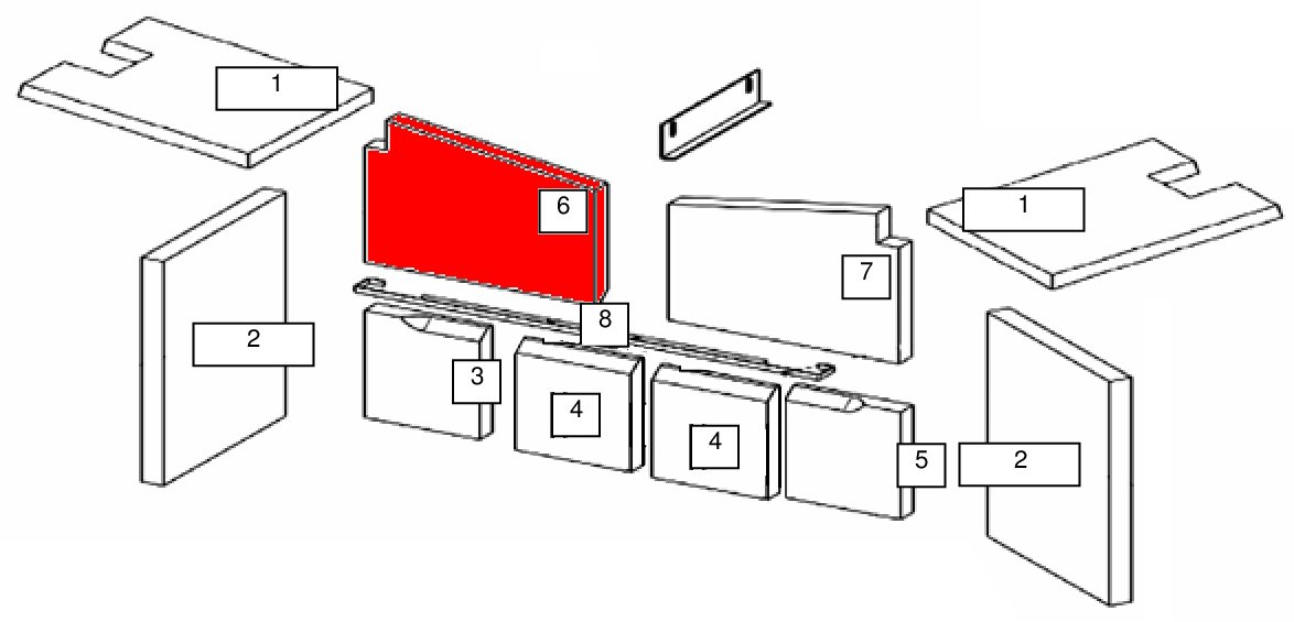 Wamsler Vision røgvenderplade venstre oven