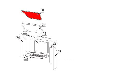 Fireplace Adelaide Zugumlenkung oben Fireplace Adelaide Zugumlenkung oben